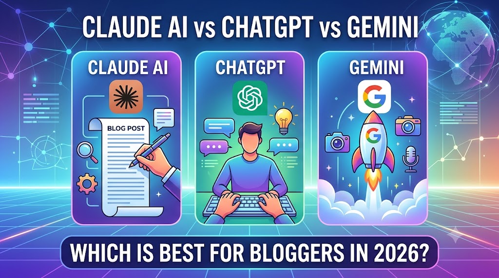 Claude AI vs ChatGPT vs Gemini: Which is Best for Bloggers in 2026?